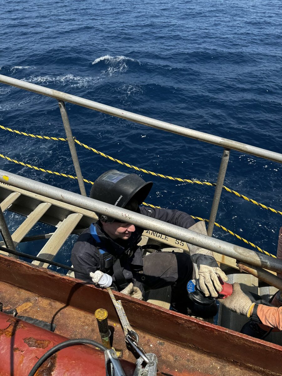 FSQ work carried out onboard a vessel at sea